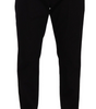 Dolce & Gabbana Black Cotton Stretch Chinos Trouser Jeans