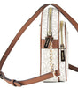 Michael Kors Jet Set Medium Vanilla PVC North South Chain Crossbody Handbag