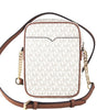 Michael Kors Jet Set Medium Vanilla PVC North South Chain Crossbody Handbag