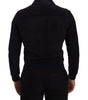 Dolce & Gabbana Blue Suede Lambskin Leather Coat Jacket