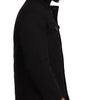 Dolce & Gabbana Black Denim Hooded Parka Coat Winter Jacket