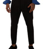 Dolce & Gabbana Bordeaux Wool Men Skinny Trouser Pants