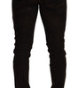 Dolce & Gabbana Brown DG Crown Logo Cotton Skinny Denim Jeans