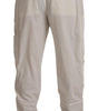 Dolce & Gabbana Off White Cotton Corduroy Cargo Pants