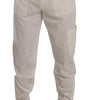 Dolce & Gabbana Off White Cotton Corduroy Cargo Pants