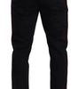 Dolce & Gabbana Blue Bordeaux Cotton Skinny Chino Pants