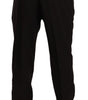 Dolce & Gabbana Brown Wool Skinny Formal Dress Pants
