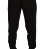 Dolce & Gabbana Brown Wool Skinny Formal Dress Pants