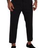 Dolce & Gabbana Gray Bordeaux Wool Trouser Dress Pants