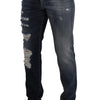 Dolce & Gabbana Blue Cotton Regular Denim Trousers Jeans