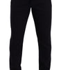 Dolce & Gabbana Blue Cotton Stretch Jogging Trouser Pants