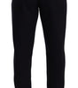 Dolce & Gabbana Blue Cotton Stretch Jogging Trouser Pants