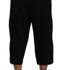 Dolce & Gabbana Black Cotton Torero Cropped Short Trouser Pants