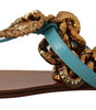 Chaussures plates gladiateur chic Dolce & Gabbana avec détail cœur dévotionnel