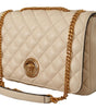 Versace Elegant White Nappa Leather Shoulder Bag