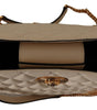 Sac fourre-tout élégant en cuir nappa matelassé Versace
