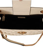 Sac fourre-tout élégant en cuir nappa matelassé Versace