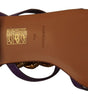 Chaussures plates gladiateur à chaîne Purple Heart de Dolce & Gabbana