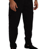 Dolce & Gabbana Black Cotton Stretch Tapered Cargo Pants