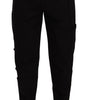 Dolce & Gabbana Black Cotton Stretch Tapered Cargo Pants