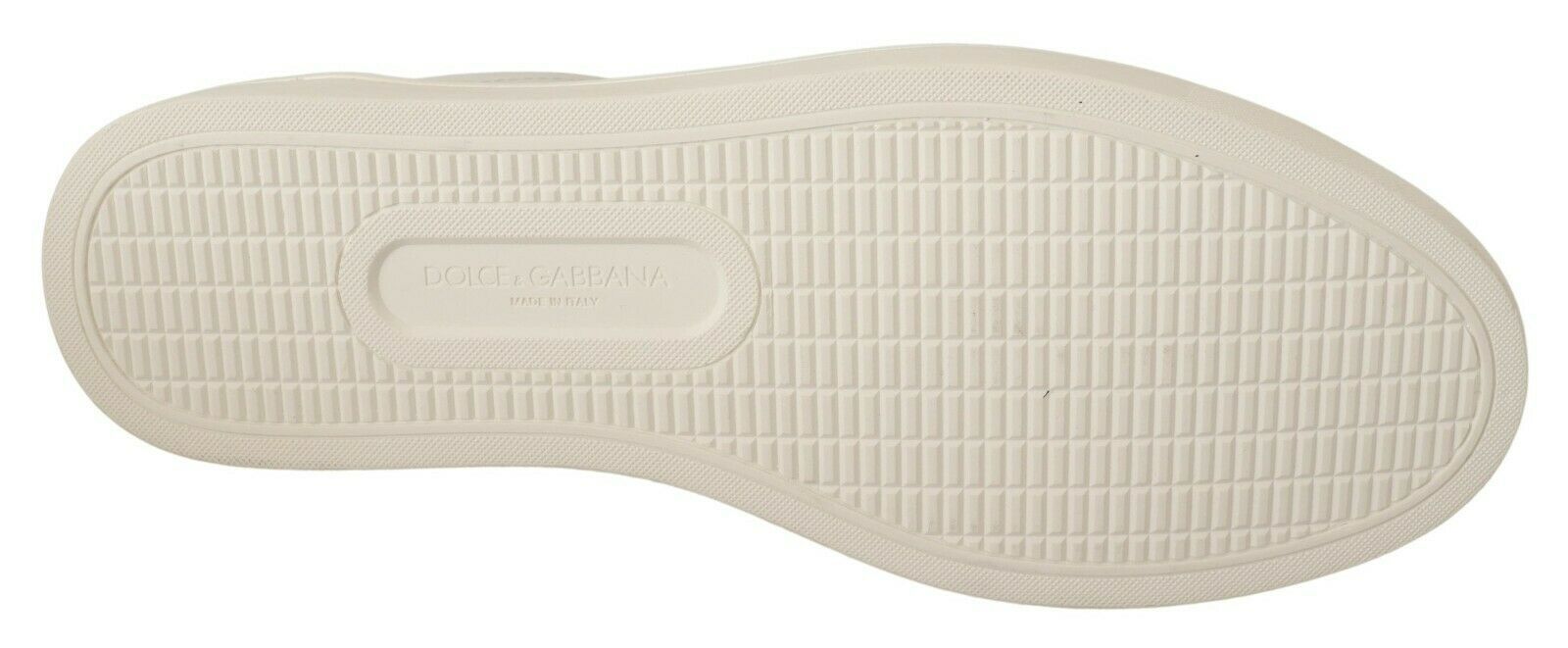 Dolce & Gabbana White Bordeaux Leather Low Tops Sneakers
