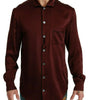 Dolce & Gabbana Bordeaux Silk Pajama-Inspired Shirt