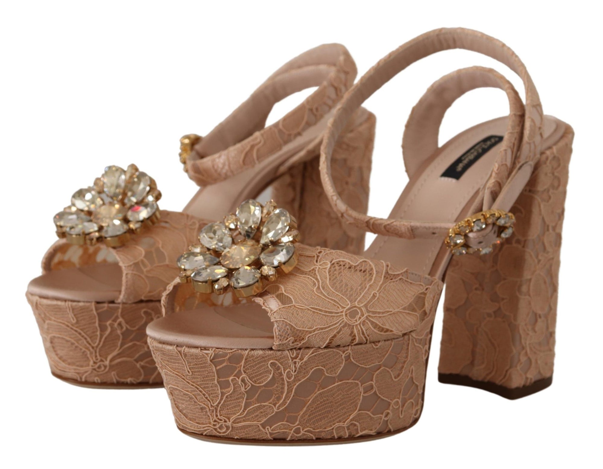 Dolce &amp; Gabbana - Escarpins à plateforme roses élégants