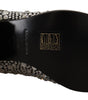 Dolce & Gabbana Black Suede Strass Crystal Cowgirl Boots