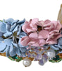 Dolce & Gabbana Gold Crystal Purple Hortensia Headband Crown Diadem