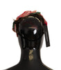 Dolce & Gabbana Multicolor Sequined Lurex Black Hair Headband