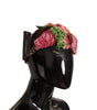 Dolce & Gabbana Multicolor Sequined Lurex Black Hair Headband