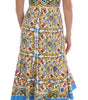 Dolce & Gabbana White Majoilca Sleeveless Sheath A-line Dress