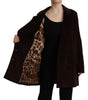 Dolce & Gabbana Bordeaux Corduroy Cotton Blazer Oversized Jacket