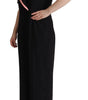 Dolce & Gabbana Black Wool Blend Sleeveless Jumpsuit Dress