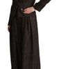Dolce & Gabbana Dark Brown Wool Single Breasted 2 Pc Jacket Pants