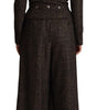 Dolce & Gabbana Dark Brown Wool Single Breasted 2 Pc Jacket Pants