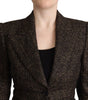 Dolce & Gabbana Dark Brown Wool Single Breasted 2 Pc Jacket Pants