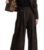 Dolce & Gabbana Dark Brown Wool Single Breasted 2 Pc Jacket Pants
