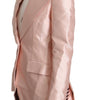 Veste blazer élégante en soie rose Dolce &amp; Gabbana