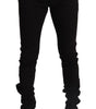 Dolce & Gabbana Black Cotton Stretch Slim Fit Skinny Pants
