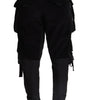 Dolce & Gabbana Black Cotton Skinny Corduroy Cargo Pants