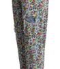 Dolce &amp; Gabbana Floral High Waisted Tapered Denim Jeans