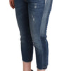 Dolce &amp; Gabbana Elegant Mid-Waist Cropped Denim