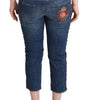 Dolce &amp; Gabbana Elegant Mid-Waist Cropped Denim