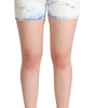Short taille moyenne en denim blanc chic Dolce & Gabbana