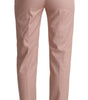 Dolce &amp; Gabbana Elegant Pink Tapered Pants for Sophisticated Style