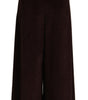 Dolce &amp; Gabbana Chic Bordeaux High-Waisted Corduroy Pants