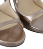 Jimmy Choo Ballet Pink Liquid Mirror Leather Sandals