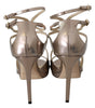 Jimmy Choo Ballet Pink Liquid Mirror Leather Sandals