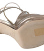 Jimmy Choo Ballet Pink Liquid Mirror Leather Sandals